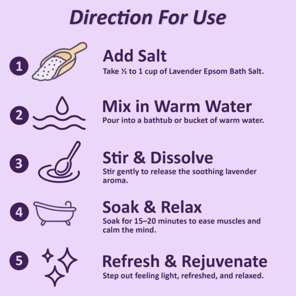Lavender Epsum Bath Salt - Image 4